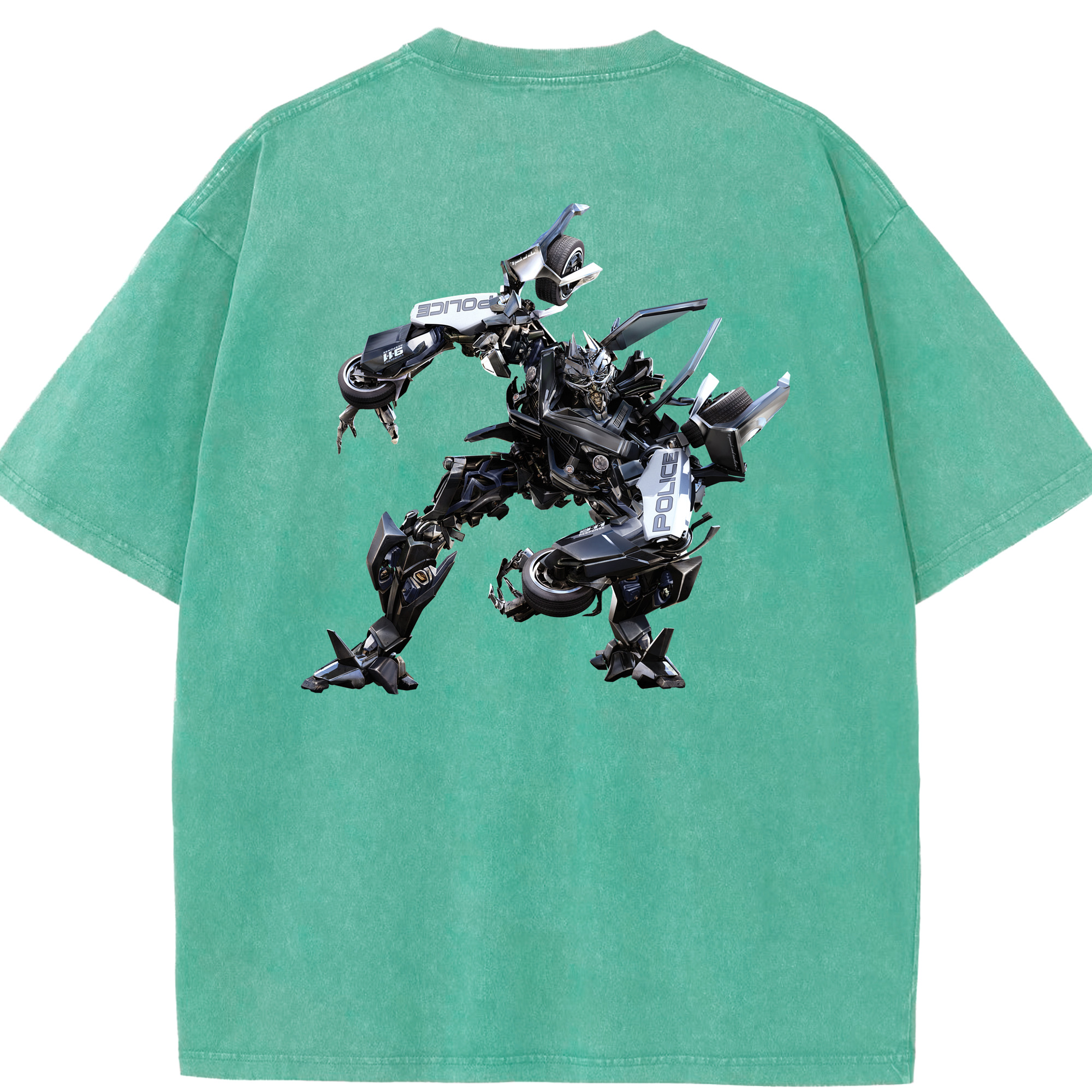 （画像用）  綿100% ヴィンテージ風 半袖Tシャツ（背面プリント）
